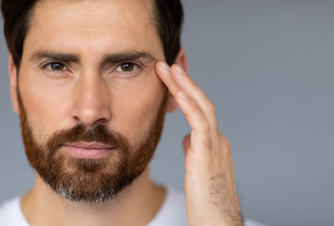 Male with good facial structure